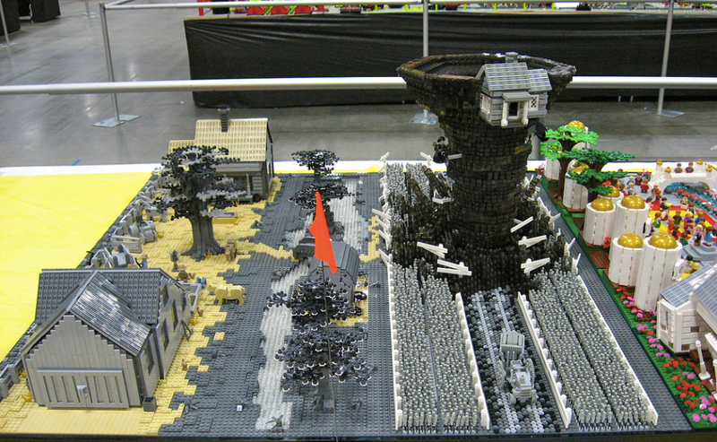 Illustration for article titled Huge Lego Wizard of Oz Build Includes a Motorized Tornado